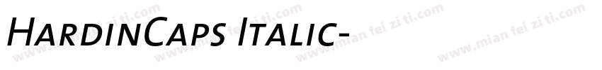 HardinCaps Italic字体转换